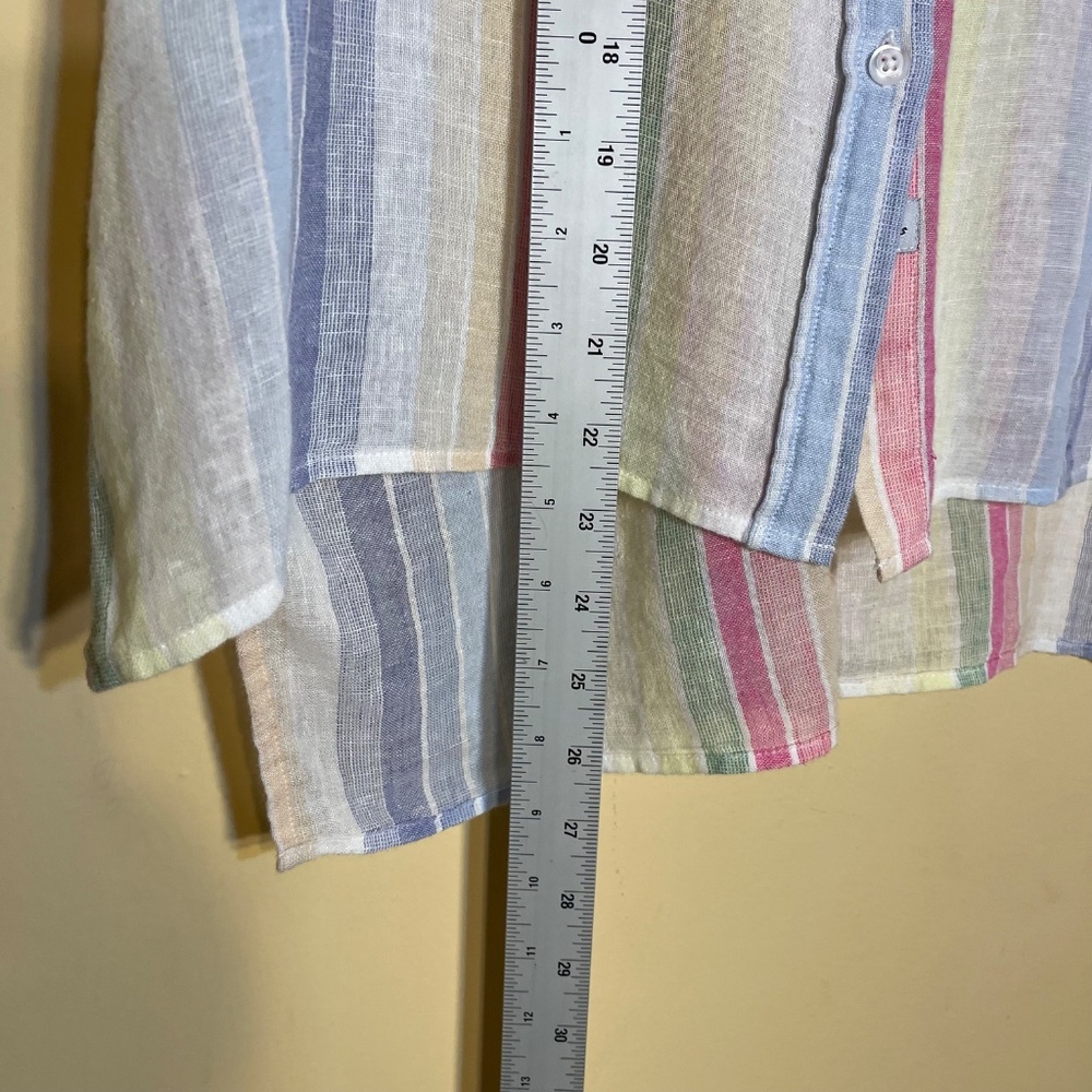 Linen Rails Multicolor Striped Button-Up Top - Picture 10 of 10